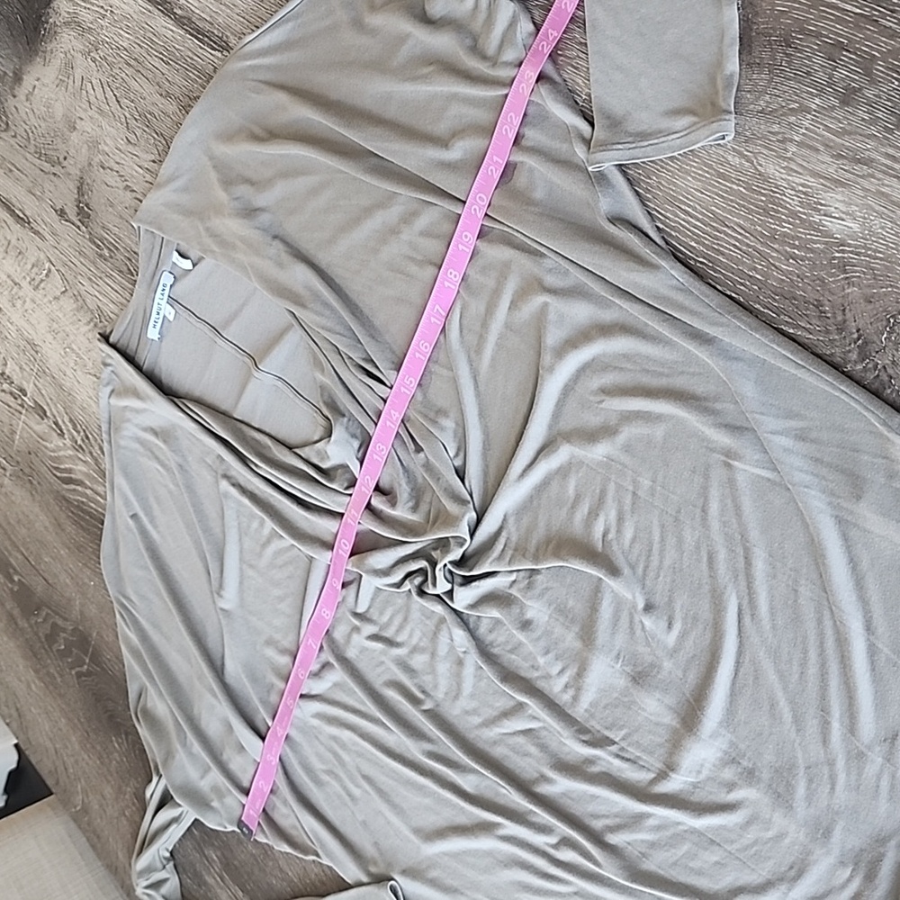 Helmut Lang 100% Modal Scala Draped Cowl Neck Lon… - image 5